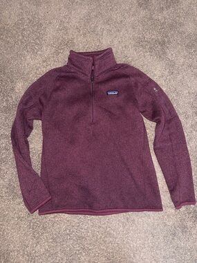 Patagonia Plum/Magenta Half-Zip Fleece Pullover